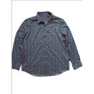 Men's A[X]IST Button-Up Shirt XXL Blue Floral